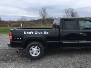 Old Black GMC Truck Lettering from Jeremy B, NY