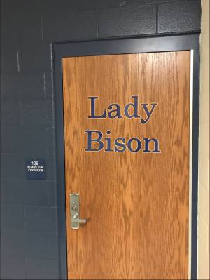 Locker room door Lettering from Barry C, WV