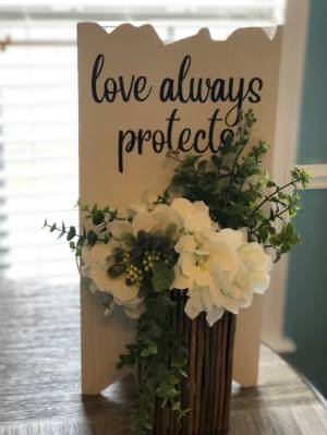 Wood board Lettering from Ravin S, SC