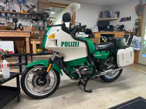 1988 BMW R80 RT Bavarian Police Bike  Motorcycle  Lettering from Scott R, CT