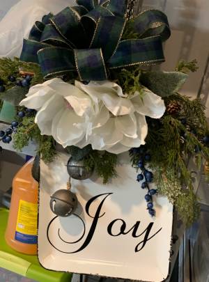 Metal farmhouse tray Lettering from Cassandra B, IN