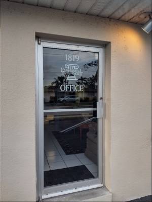 Church office door Lettering from Bob O, FL