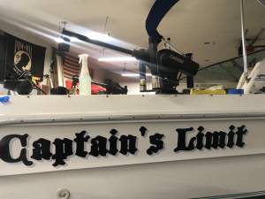 1993 Searay Laguna Fishing boat Lettering from Daniel  H, IN