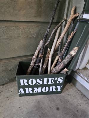Metal ammo box Lettering from Shawn M, WI