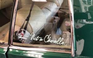 1971 Chevy Monte Carlo  Car window Lettering from Anthony  D, PA