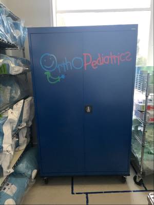 Metal cart Lettering from BRAD V, CA
