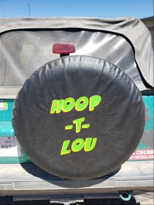 1994 Geo Tracker Spare tire cover Lettering from Shelly A, AZ