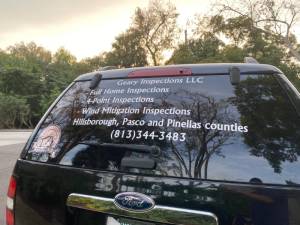 2010 Ford Explorer  Window Lettering from Duane G, FL