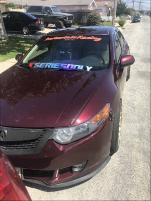 2012 Acura TSX Car Lettering from Edgar M, CA