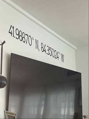 Living Room Wall Lettering from Sandra S, WA