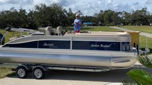 2021 Barletta U24UC Tritoon Boat Lettering from Marjorie B, FL