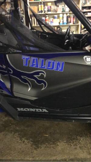 2020 Honda Honda Talon 1000x  Lettering from Ed P, CA