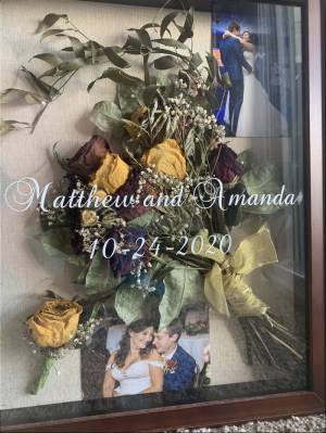 Mirror and shadow box  Lettering from Leslie H, VA