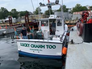 Downeast boat Lettering from William B, MA
