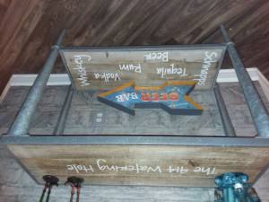 Wooden and Metal Bar Lettering from Kim S, GA