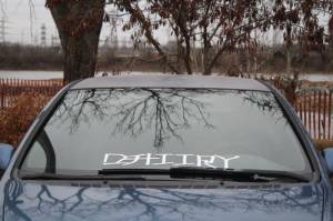 2006 civic coupe lx and 2009 accord sedan lx car windshield  Lettering from Ruben A, OK