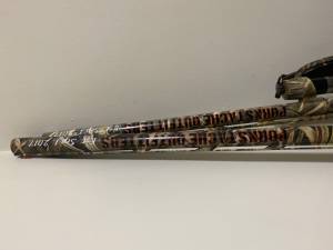 Gun barrel Lettering from Demetrios K, MI