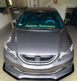 2015 Honda Civic Vehicle Windshield Lettering from Ebely U, MA