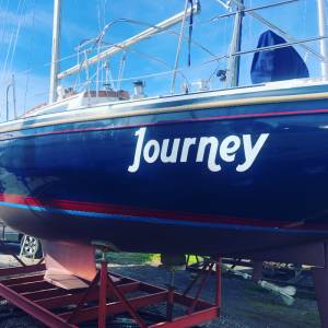 Boat Lettering from Bernard F, MI