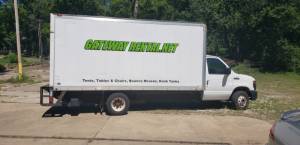Ford E-450 16 foot box truck Lettering from Brian R, IL