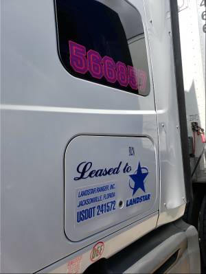 2015 International Prostar  Semi tractor Lettering from Karen T, TX