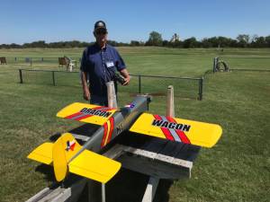 A vintage (1982) Large Scale RC Airplane. Lettering from Mark F, TX