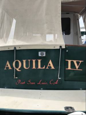 2000 / Legacy 40 Express Fiberglass transom Lettering from Frank O, CA